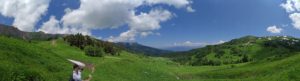 Гузерипльский перевал, панорамное фото.